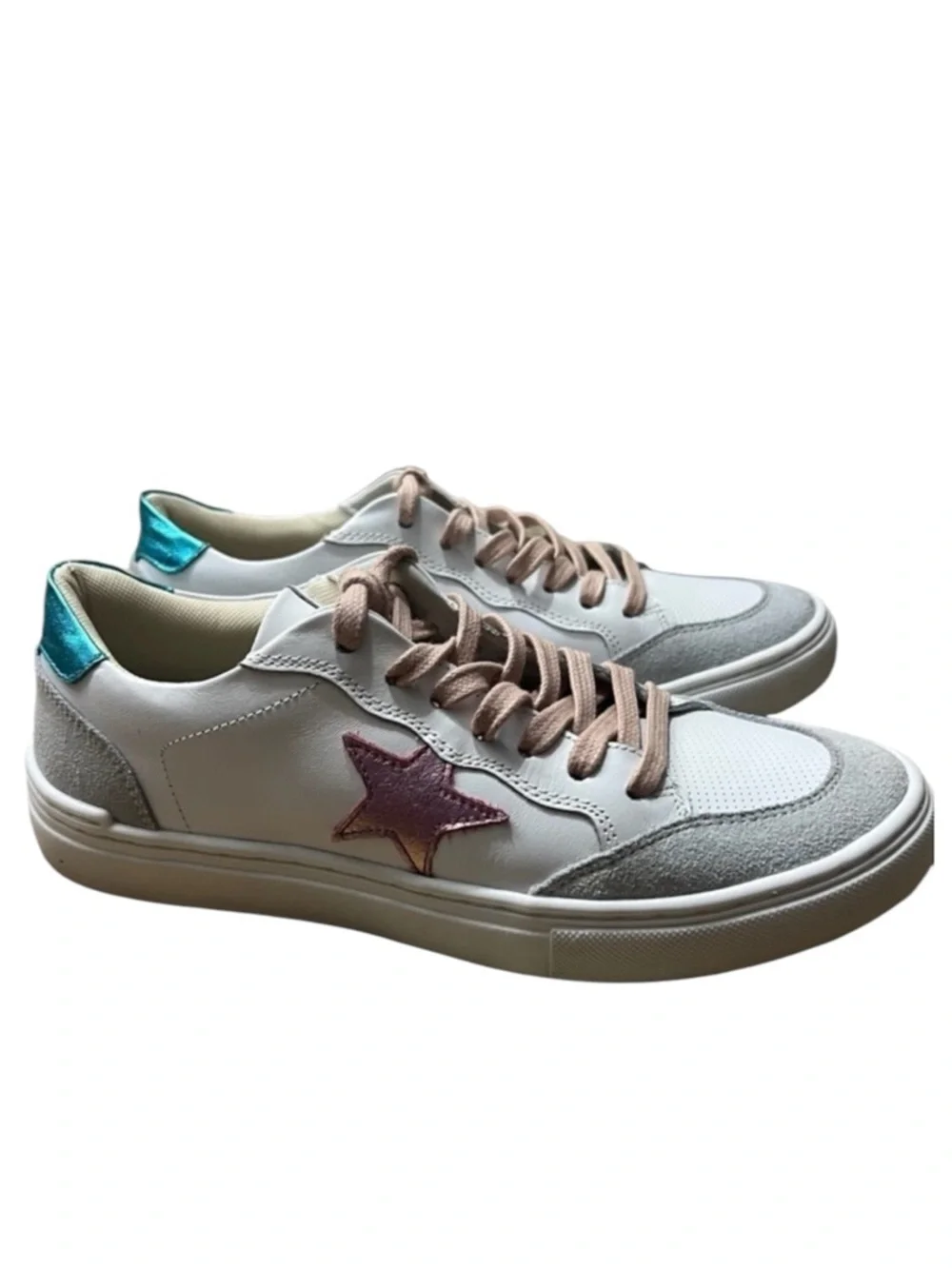 MARK JENKINS Leather Glow Sneakers Size 7